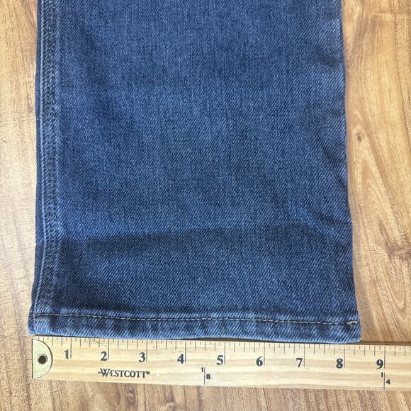 Wrangler Riggs Jeans Womens 8x30 Medium Wash Denim Lined Stretch Workwear Strong - Picture 6 of 7